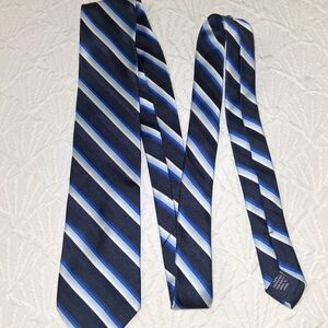 Stafford Navy and Light Blue Striped Tie